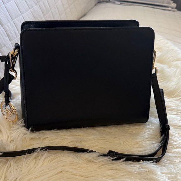 Michael Kors Black Crossbody Bag with Gold Accents - Picture 2 of 4